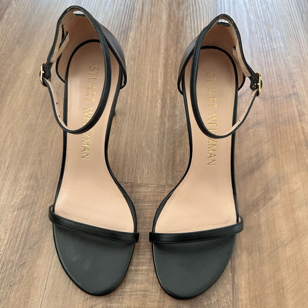 Stuart Weitzman Black Nudistsong Sandal